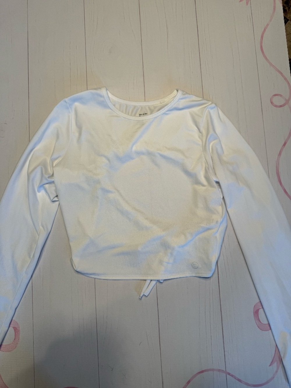 Gilly Hicks Long Sleeve Open back crop top Size M